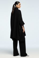 Wool Coord Set Black